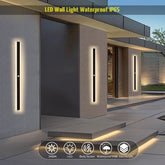 Outdoor Wall Light with Motion Sensor - IP65 Waterproof LED Porch Lamp for Villa & Garage - Himpall